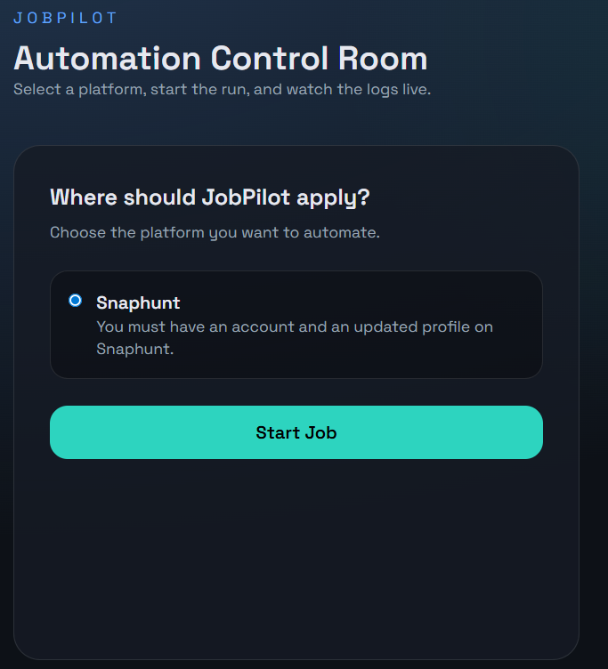 JobPilot — Playwright-Based Job Automation preview